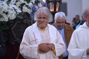 Misa y procesión de San Juan Bautista por el casco antiguo de Telde (Foto TA)